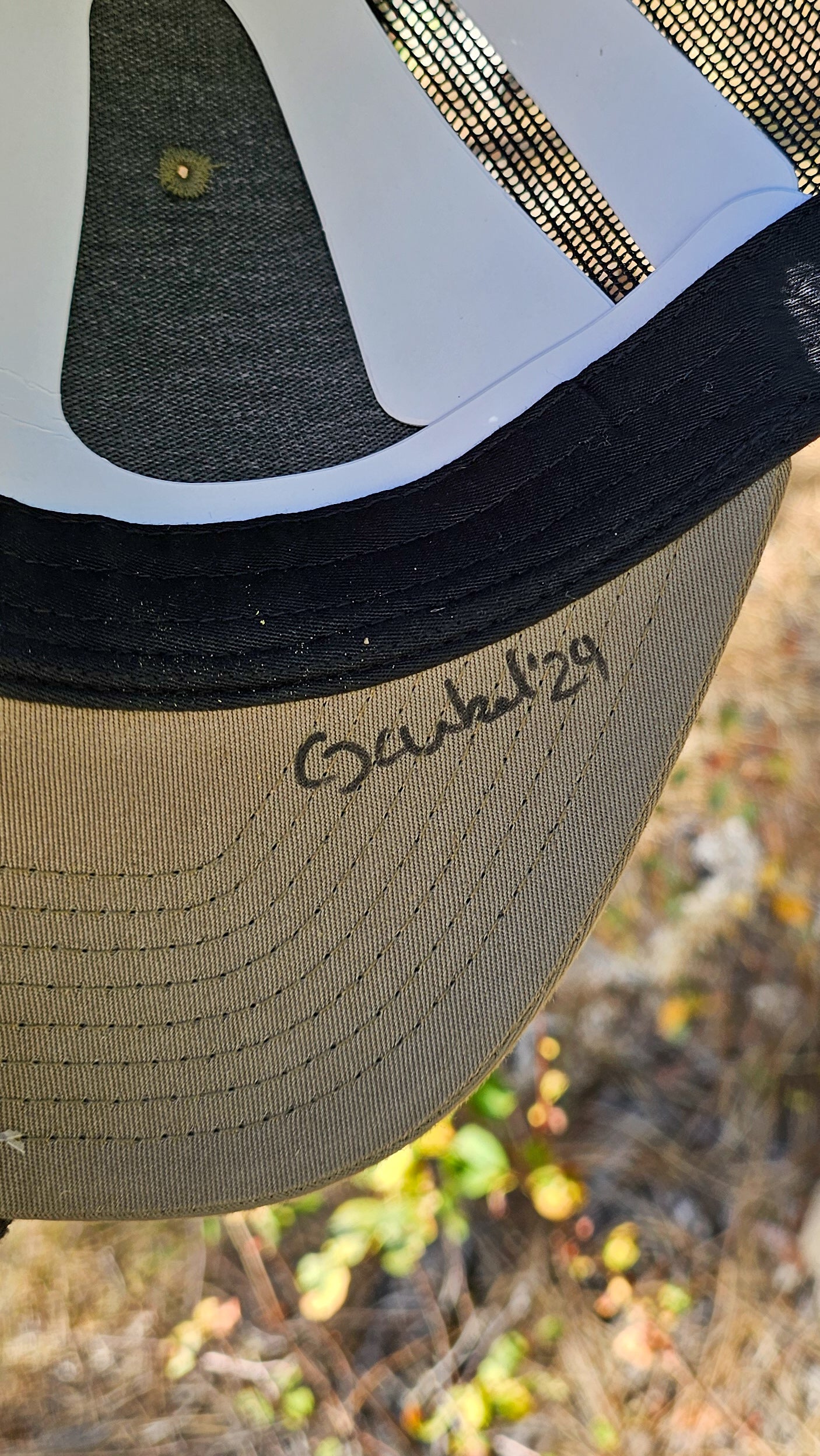 Park City MTB Trucker Hat - Hand Painted Aspen Forest Design