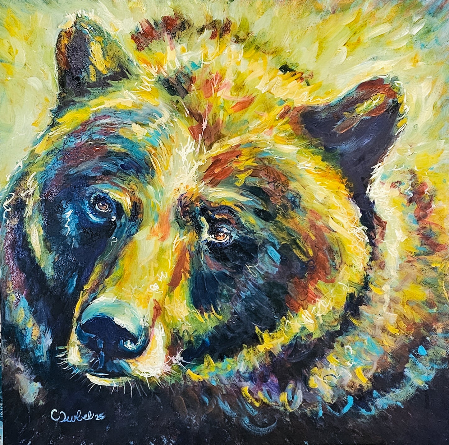 "Awakened Light"
Original Bear Painting