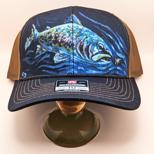 "Strike"
Hand-Painted Trucker Hat – Wearable Art