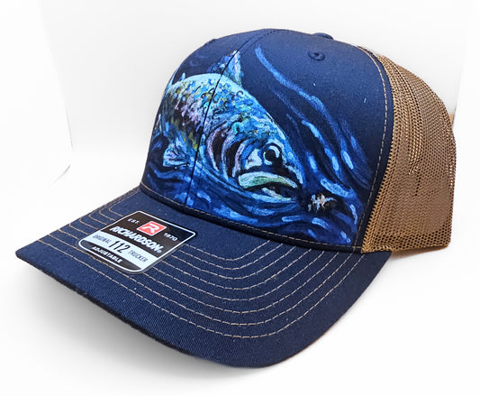 "Strike"
Hand-Painted Trucker Hat – Wearable Art