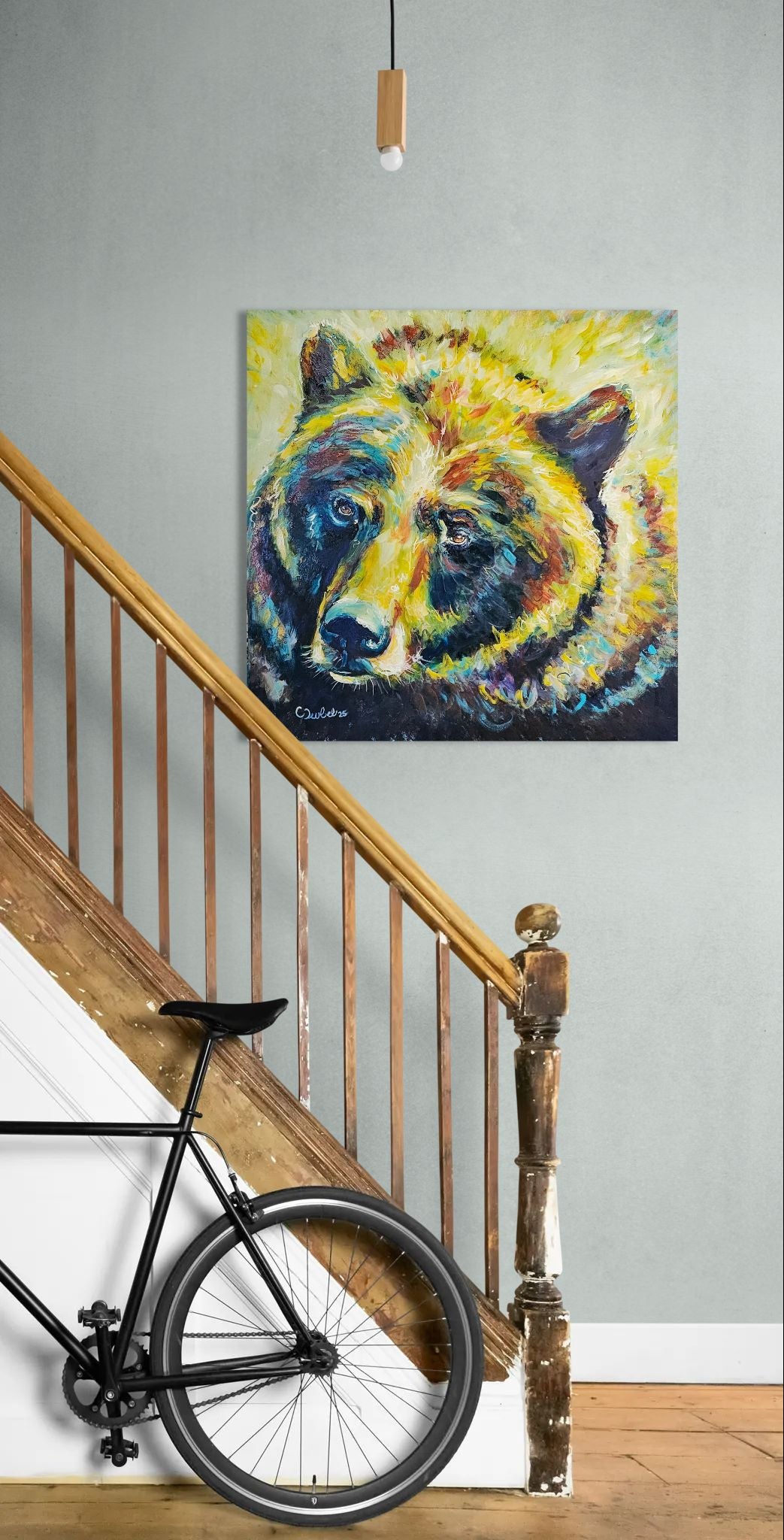"Awakened Light"
Original Bear Painting