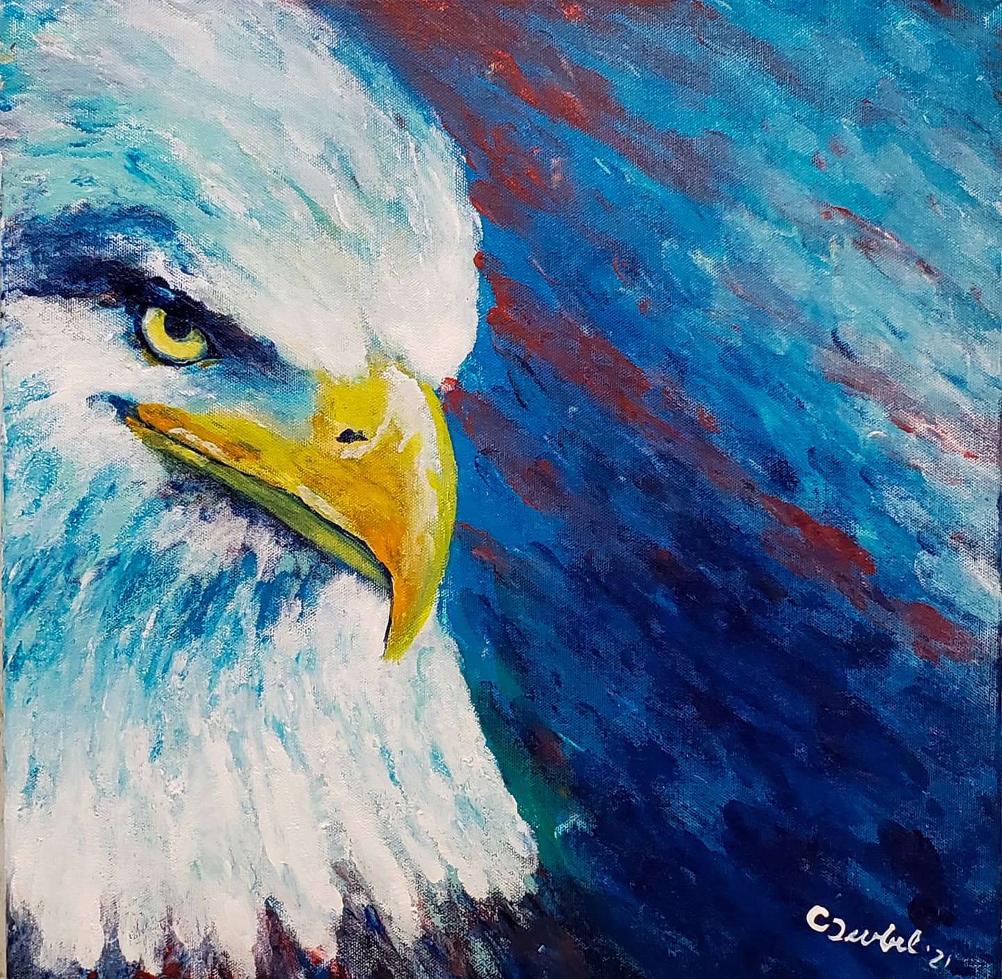 Bald Eagle Painting