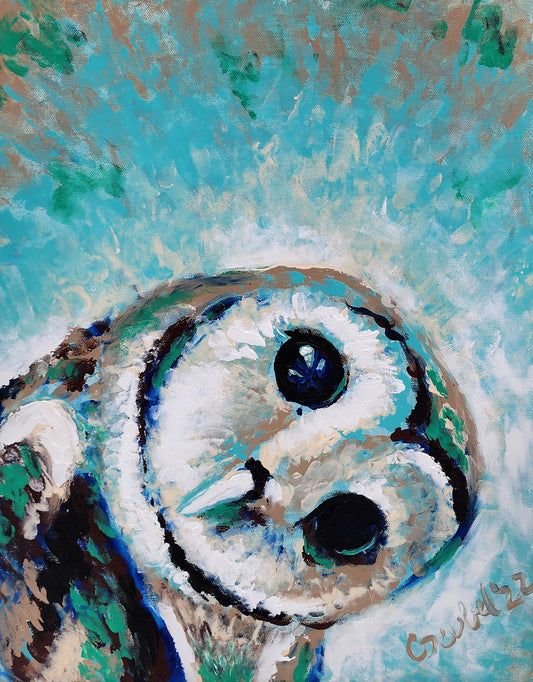 Who Owl Painting