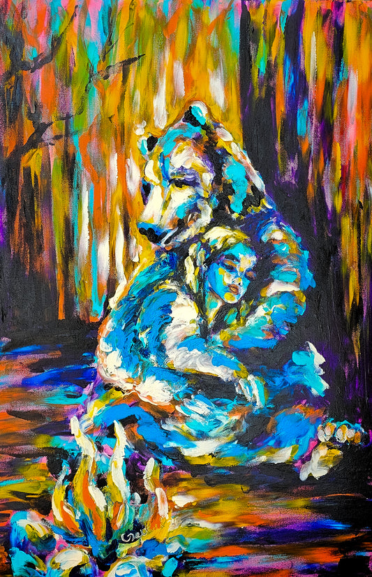Comfort Bear Painting