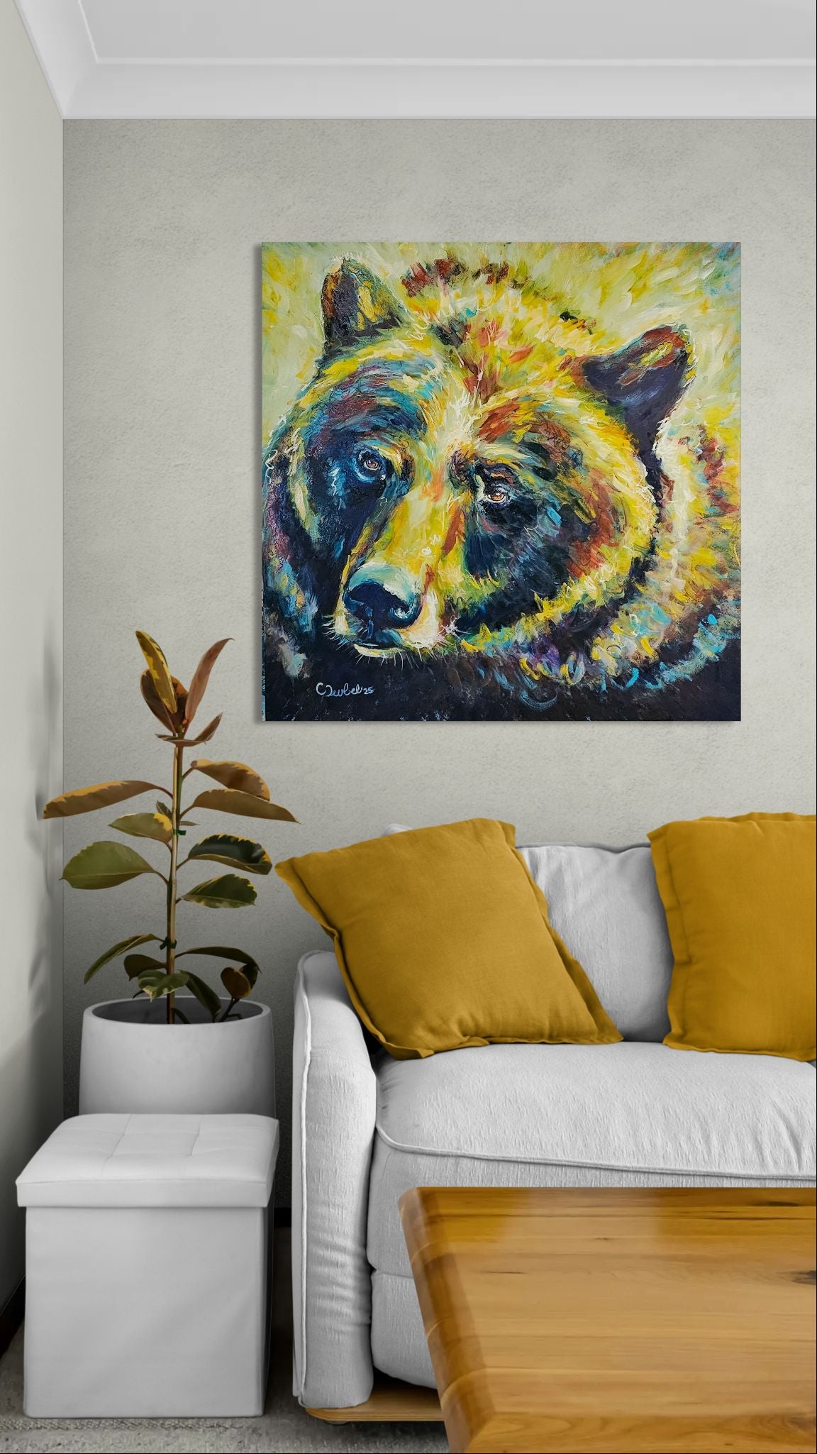 "Awakened Light"
Original Bear Painting