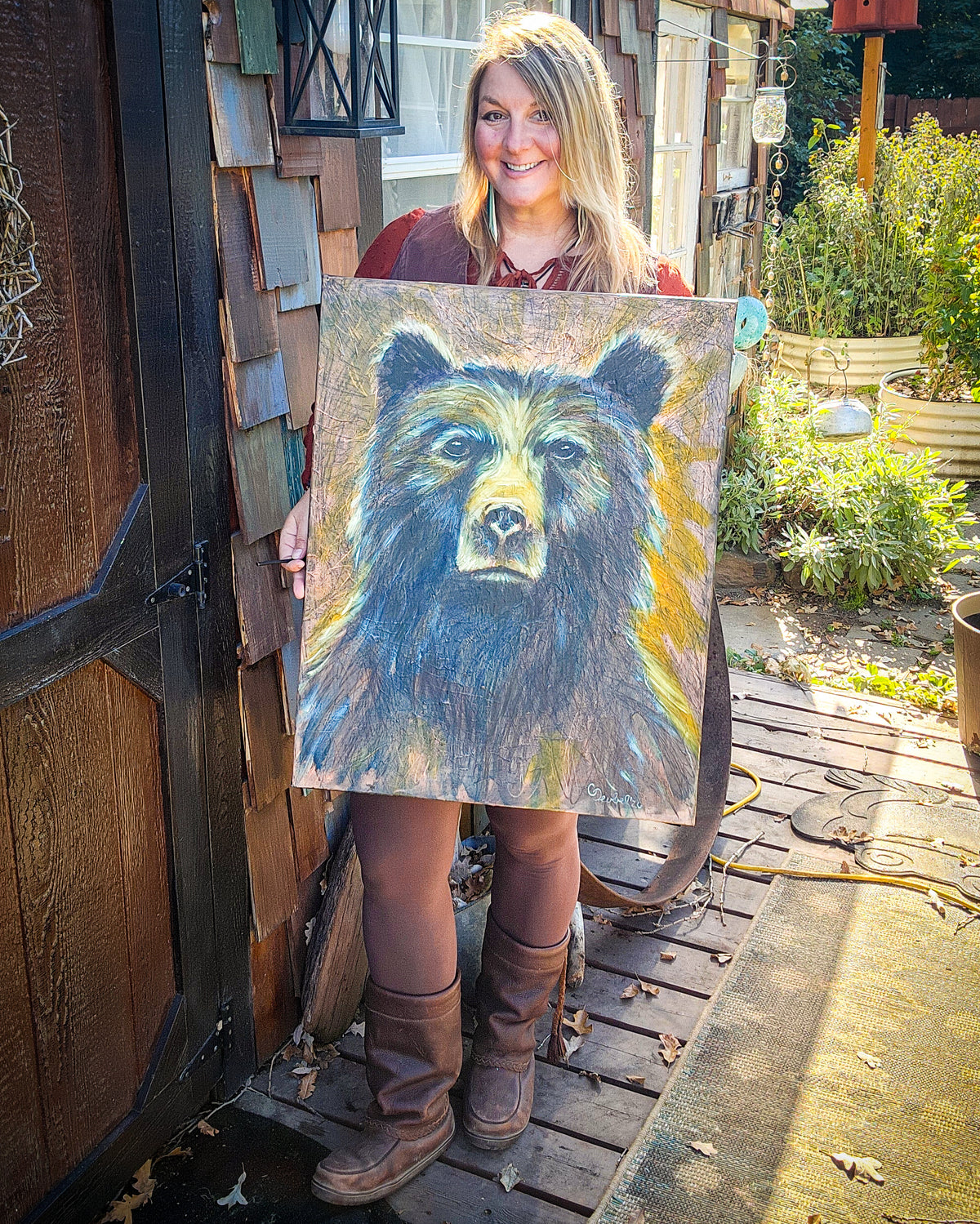 Huckleberry Honey | Original Bear Painting