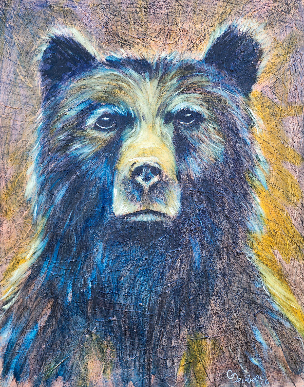 Huckleberry Honey | Original Bear Painting