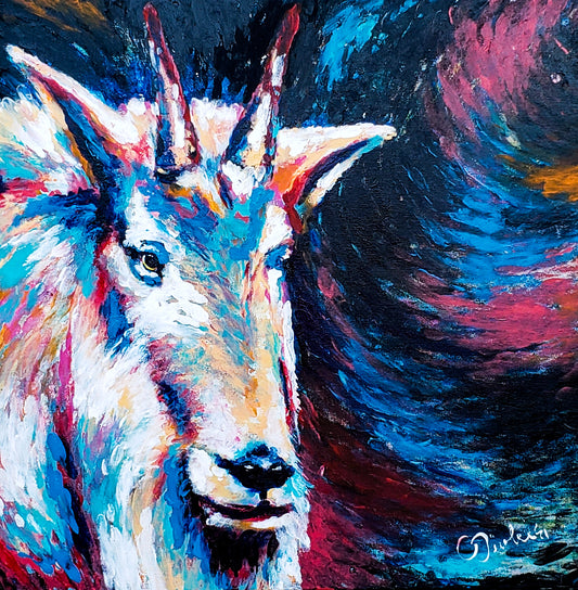 Mountain Goat Painting