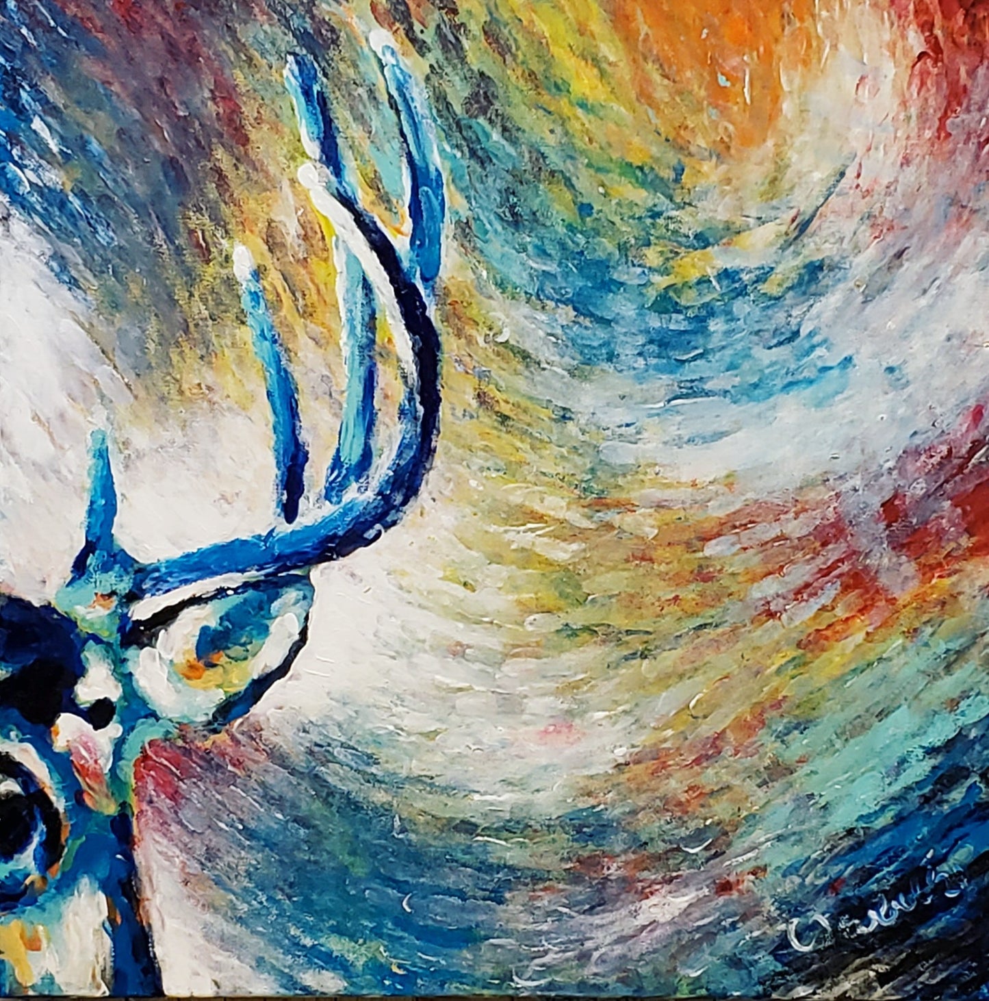 Whitetail Buck Painting